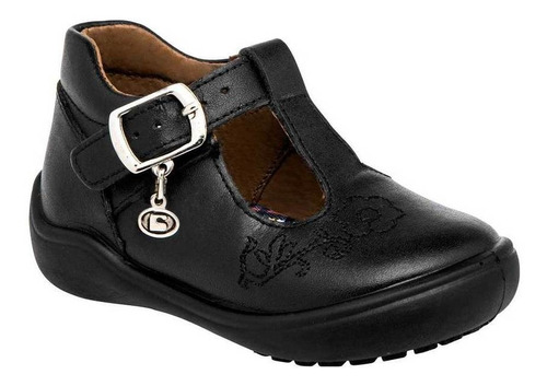 Zapato Escolar Coqueta 172101a Color Negro Niña Tx1