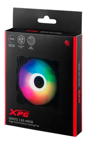 Imagen 5 de 5 de Ventilador Adata Xpg Vento 120 Negro Argb Vento120argb-bkcww