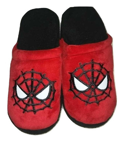 Pantuflas Bordadas Del Hombre Araña