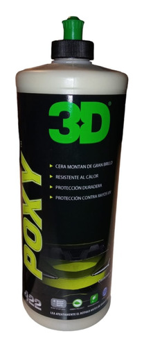 3d Hd Poxy Sellador  Cera Litro, Protección Acrílica Mym