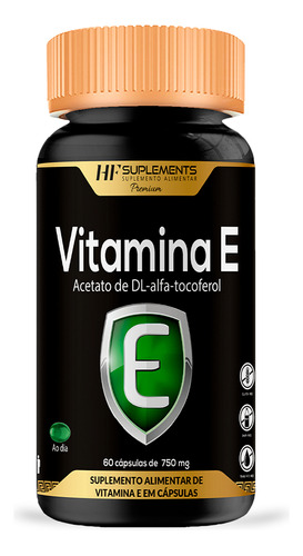 Vitamina E 400ui Alfa Tocoferol 60 Cps Hf Suplements