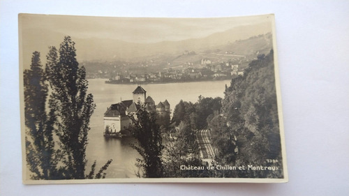 Postal Suiza Montreux Chateau De Chillon '5