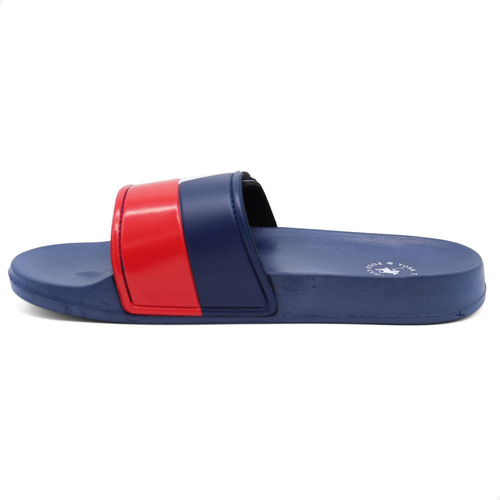 Sandalia Polo Club Para Hombre Slides Ajustable Azul Hab25