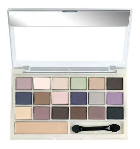 Kit Paleta De Sombras Ruby Rose 18 Cores C Primer E Pincél Cor Da Sombra Be Natural