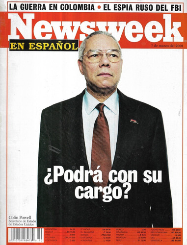 Revista Newsweek Vol 6 N 10 / 7 Marzo 2001 / Colin Powell