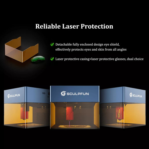 Sculpfun Icube Pro Max 10w Laser Engraver Logo Marker Machin