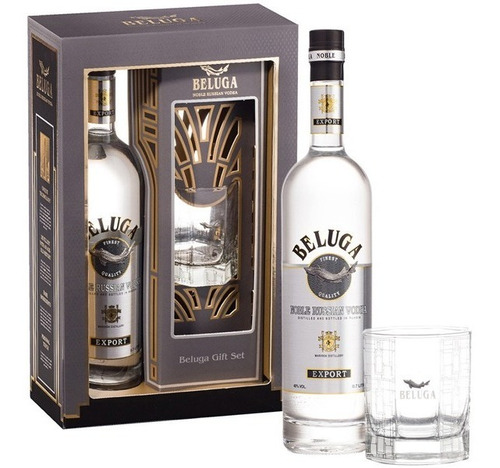 Vodka Beluga Gift Set Con Vaso 700ml Super Premium