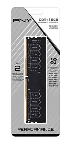 Memoria Ram 8gb Ddr4 3200mhz Udimm Pny Pcreg