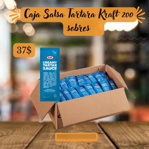 Caja Salsa Tártara Kraft 200 Sobres