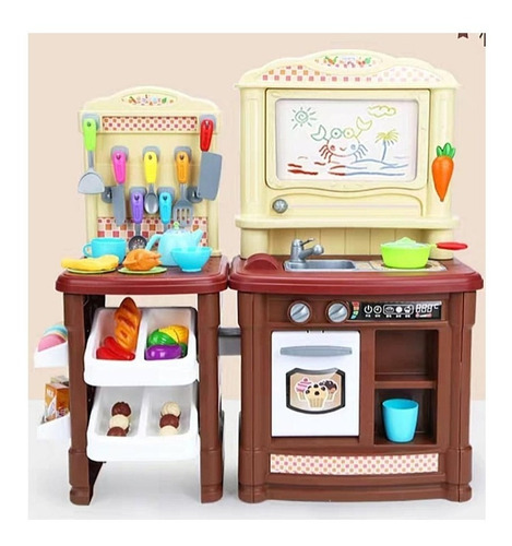 Cocina Infantil Deluxe Onshine 2 En 1 Chocolate. Pellitos