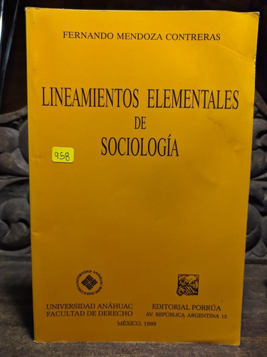 Lineamientos Elementales De Sociología