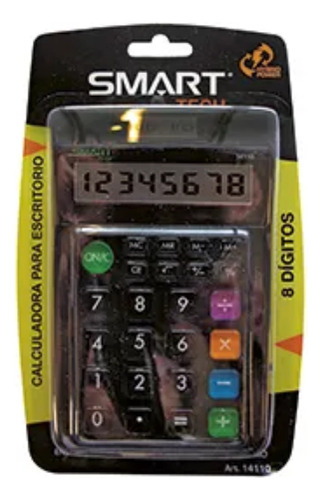 Calculadora Escritorio Smart Tech 8 Dígitos Híbrido Color Colores
