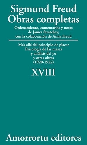 Obras Completas Tomo Xviii - Freud Sigmund (libro) - Nuevo