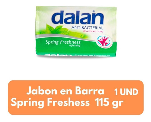 Imagen 1 de 2 de Jabón En Barra Dalan Spring Freshness Bulto De 72 Und 115gr 