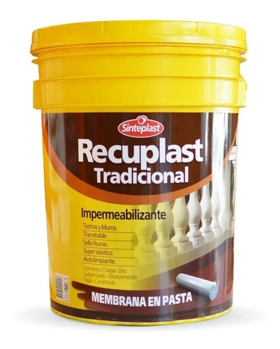 Recuplast Tradicional Membrana Pasta 20 Litros Teja Agustina