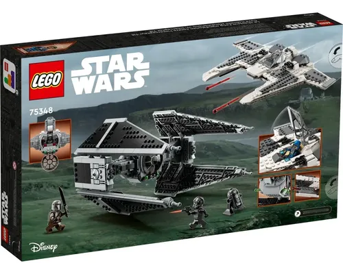 Lego Star Wars 75348 Caça Fang Mandalorian E Tie Interceptor