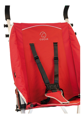 Silla Ruedas Aluminio Traslado Pediatrica Coche T/ Maclaren Rojo