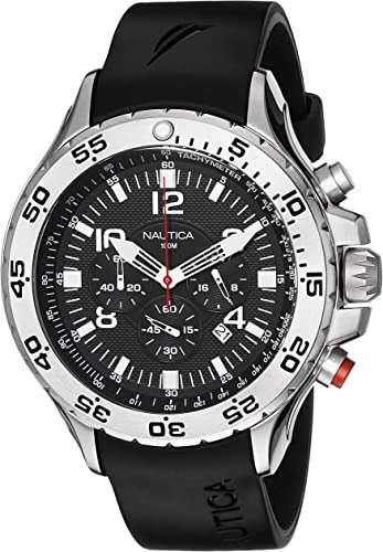 Nautica N14536 Nst - Reloj De Acero Inoxidable Para Hombre