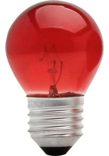 Lampada Vermelha Incandescente Bolinha 15w 110v Thompson