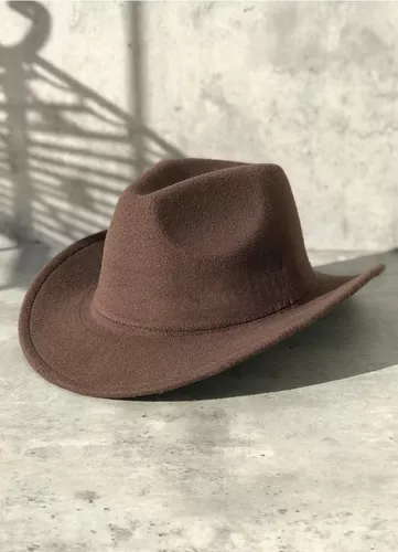 Sombrero Cowboy Paño Casual Mujer Hombre Clasico Tendencia