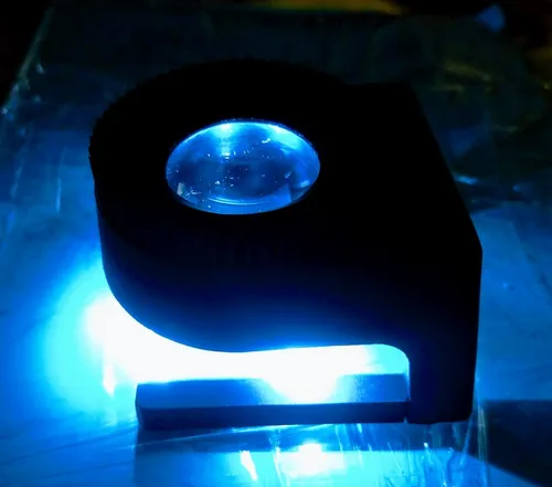 Lupa Cuenta Hilos Con Luz Led Zoom 20x Graduacion 30mm