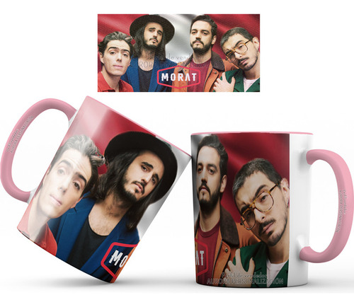 Mug Taza Interior Oreja Rosada Morat Banda Musica 04