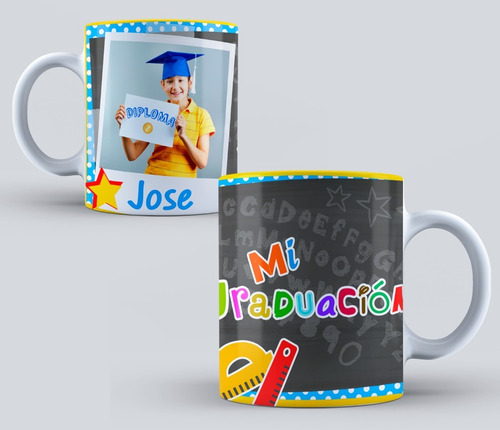 32 Plantillas Graduación Taza Sublimación Editable Psd