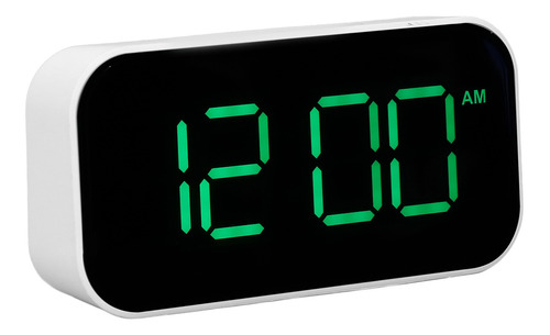 Reloj Despertador Digital Con Brillo Led Ajustable, 12/24 Ho