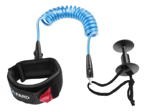 Cable Correa Elástico De Surf Muñeca Bobina 5 Pies Azul
