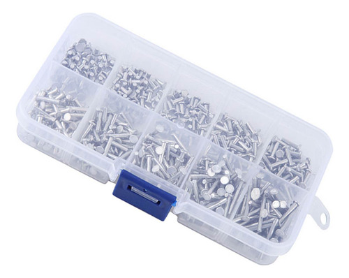 Remache De Aluminio M2.5, 500 Piezas, Remaches De Cabeza Pla