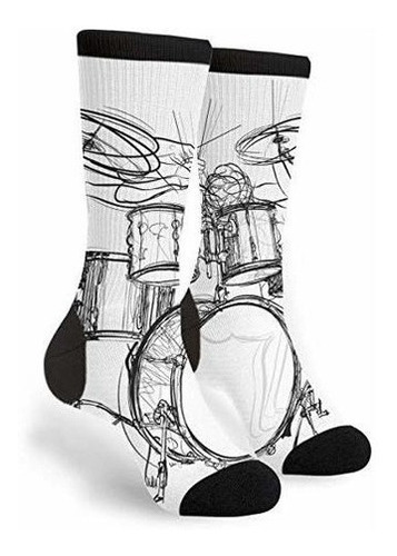 Graffiti Sketch Style Drummer Music Hombres Unisex Novedad C