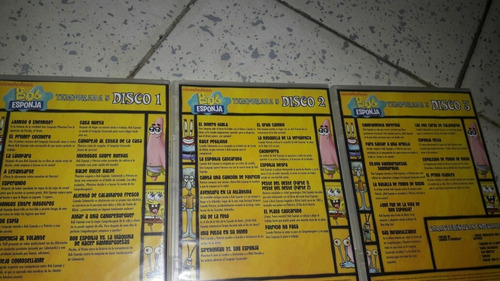 Bob Esponja Temporada 5 Dvd En Español Latino Original 3 Dvd