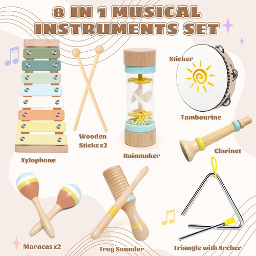 Hobbtree Instrumentos Musicales Para Niños Pequeños 1-3, Jug