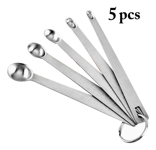 Juego De Minicucharas Medidoras De Acero Inoxidable, Utensil