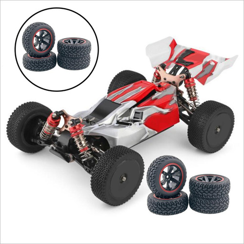 Fs Neumático Rc De 4x 75 Mm Para Wltoys 144001 124018 124019