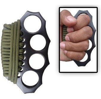 Imagen 4 de 5 de Manopla Táctica De Combate Con Cuerda Para Mejor Agarre
