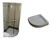 Comprar Cabina Ducha Mampara Box Curva 80x80 Vidrio Templado Naffull