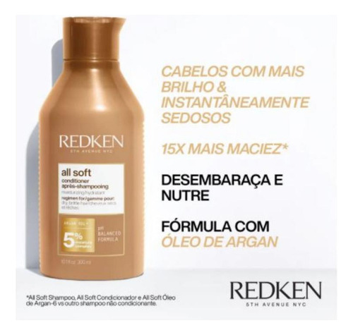 Condicionador Redken All Soft 300ml