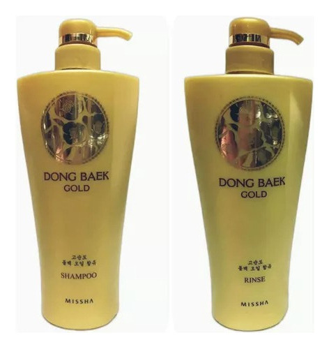 Kit Missha Shampoo E Condicionador Dong Baek Gold - 500ml