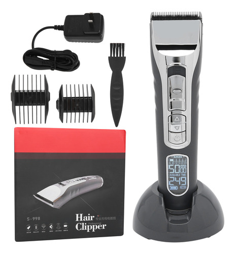De Máquina De Cortar Cabelo Elétrica Led Recarregável Para