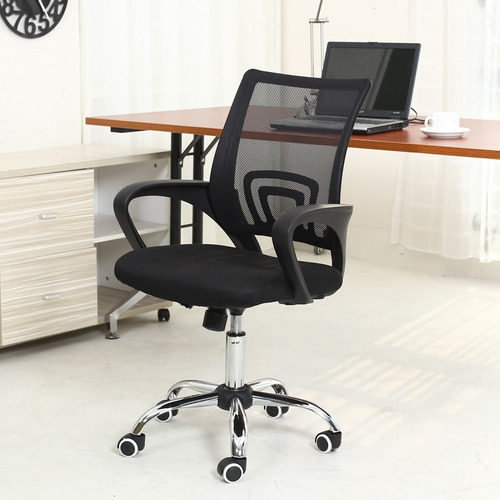 Imagen 3 de 7 de Silla Escritorio De Oficina Ergonómica Negro Habilis / Fn3b