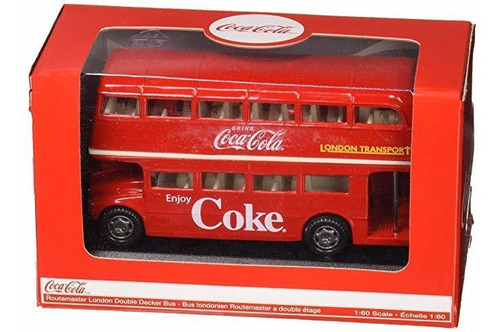 Coca-cola 1/64 Routemaster Londres Autobús De Dos Pisos
