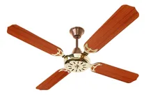 Comprar Ventilador De Techo 4 Palas Madera Lumer O Protalia Sin Luz