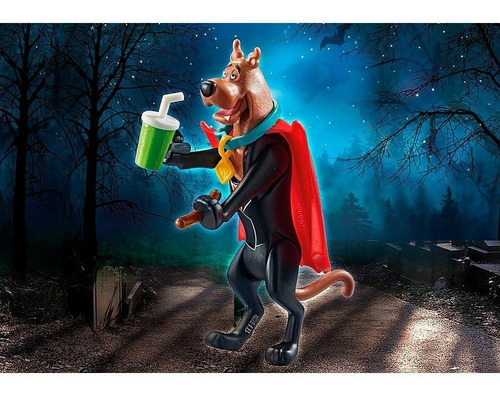 Boneco Playmobil Scooby Doo Vampiro Cartoon Network