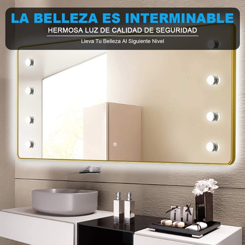 Luz De Espejo Led, Luz De Espejo De Maquillaje, Luz 10led