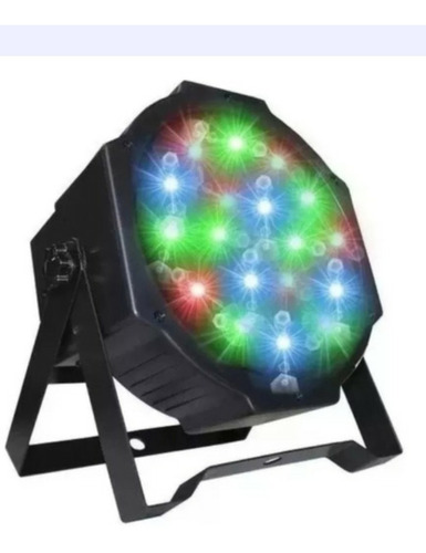 Imagen 3 de 4 de Cañon Led 18x1w Rgb Dj Iluminacion Foco Beam Whas Paquete4pz