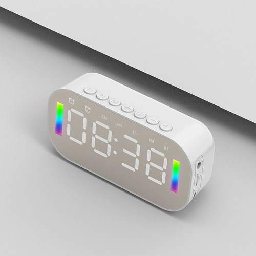 Radio Reloj Espejo Display Bluetooth Speaker