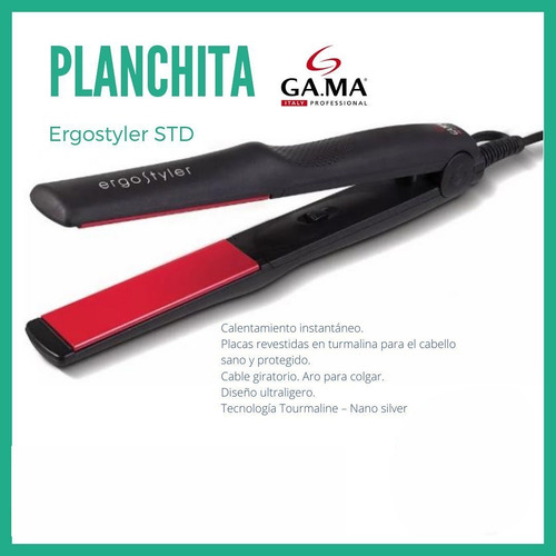 Imagen 3 de 10 de Planchita Pelo Cabello Slim Gama Elegance Ultrafina Garantia (124) Alisador Cabello - Garantia Oficial