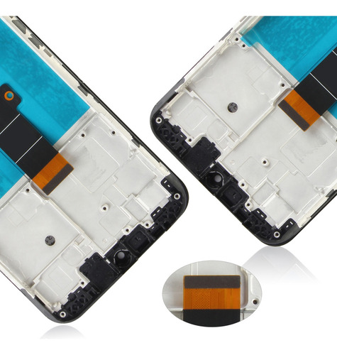 Tela da marca Srjtek com moldura para Moto G10 Xt2127-2 G30 Xt2129-1, tela sensível ao toque Xt2129-2 G20 preta