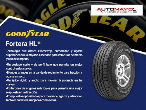 Pack 2 Llantas 245/65r17 105t Goodyear Fortera Hl